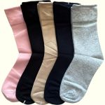 AURA.VIA Női Guminélküli Zokni Vegyes Színben 5 par