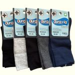 AURA.VIA Női Guminélküli Zokni Vegyes Színben 5 par