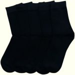 MR PAMUT Férfi zokni Fekete – 100% Pamut, 5 Pár, 47-49