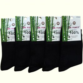 MR PAMUT Női bambusz Zokni 5 par Fekete
