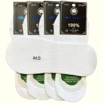 MR PAMUT Fehér Férfi Titokzokni, 100% Pamut