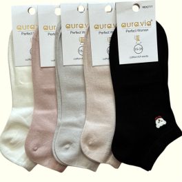 Aura Via Női bokazokni  5 pár vegyes színekben