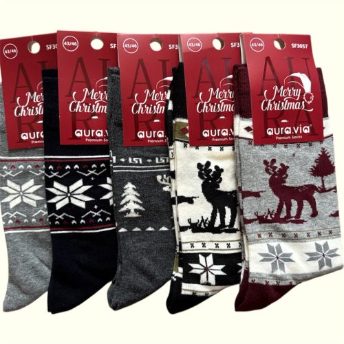 AURA VIA Férfi Karácsonyi Zokni