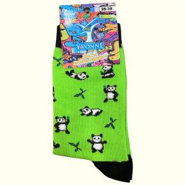 Yvonne panda mintás zokni